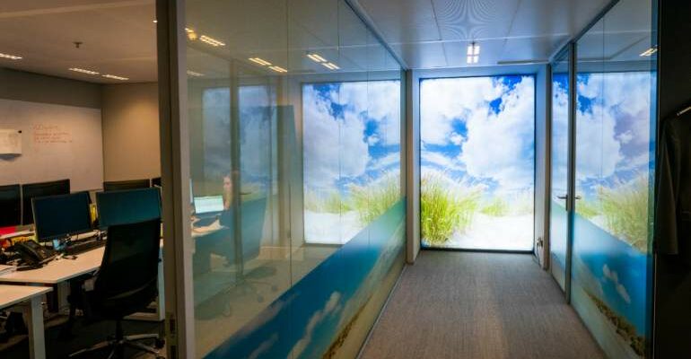 Ministerie in Den Haag hightech privacy-glasfolie