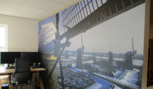 Nieuwe entreezone Kinderdijk signing en visuals